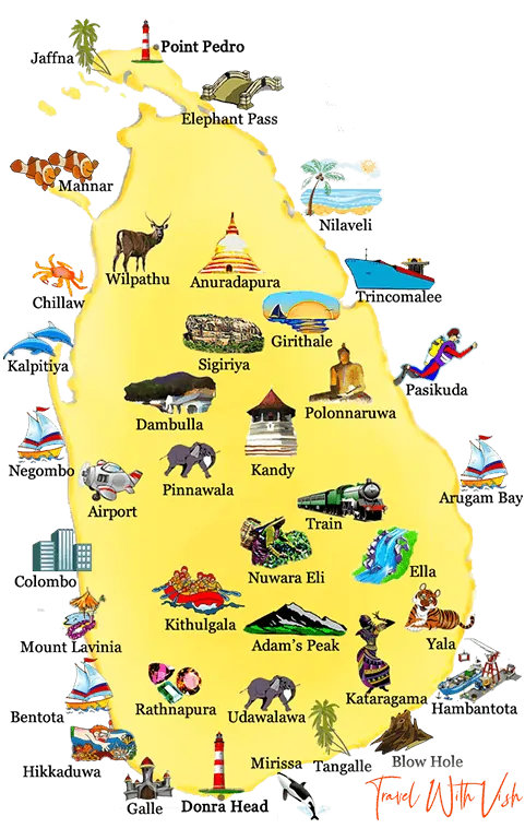 Places to Visit in Sri Lanka by Vish Tour